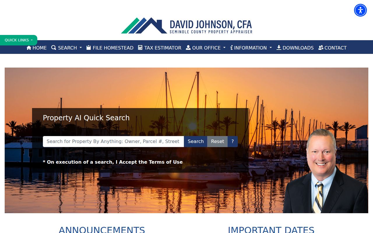 Seminole County Property Appraiser search options for Oviedo property owners